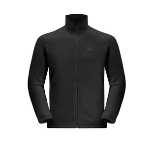 Męski Polar JACK WOLFSKIN TAUNUS FZ M 1711451-6000 – Czarny - Bluzy męskie - miniaturka - grafika 1