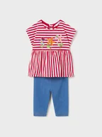 Legginsy - Mayoral Komplet t-shirt i legginsy 1781 Kolorowy - miniaturka - grafika 1