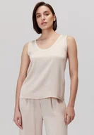 Koszulki i topy damskie - Top z wiskozą i lyocellem Figro różowy - miniaturka - grafika 1