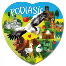 PAN DRAGON Magnes I love Poland Podlasie ILP-MAG-C-POD-16 - Magnesy - miniaturka - grafika 1