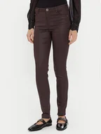 Spodnie damskie - Morgan Jeansy 252-PALAO Brązowy Slim Fit - miniaturka - grafika 1