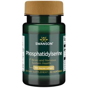 SWANSON Fosfatydyloseryna Phosphatidylserine 100mg 30 kapsułek - Suplementy naturalne - miniaturka - grafika 1