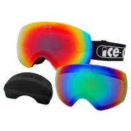 Gogle narciarskie - Gogle narciarskie dla dorosłych Ice-Q Davos 3 z wymiennymi soczewkami Anti-slip - miniaturka - grafika 1