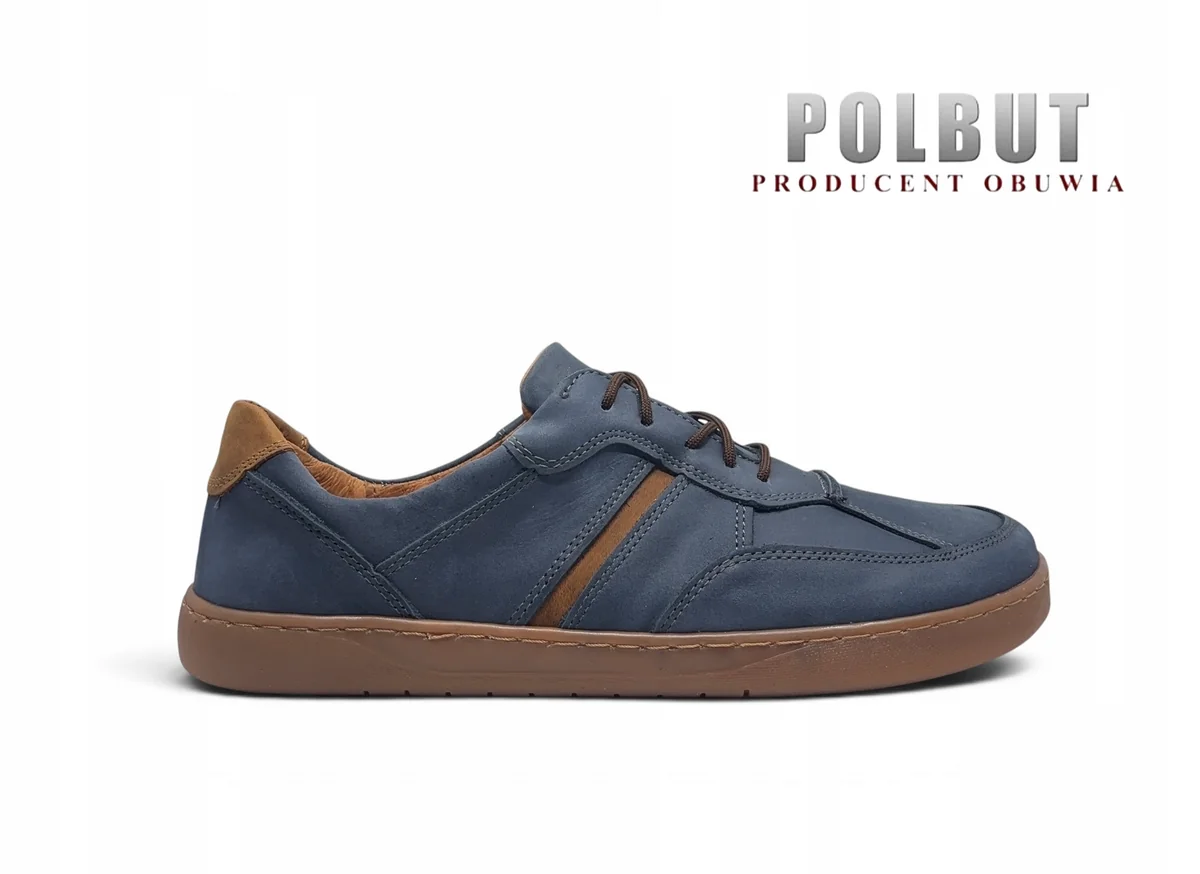 Męskie buty barefoot POLBUT skórzane model 2601 rozmiar 40