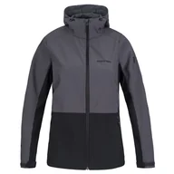 Kurtki i kamizelki sportowe damskie - Damska kurtka softshellowa Hannah Zury Lite Rozmiar: XL / Kolor: szary/czarny - miniaturka - grafika 1