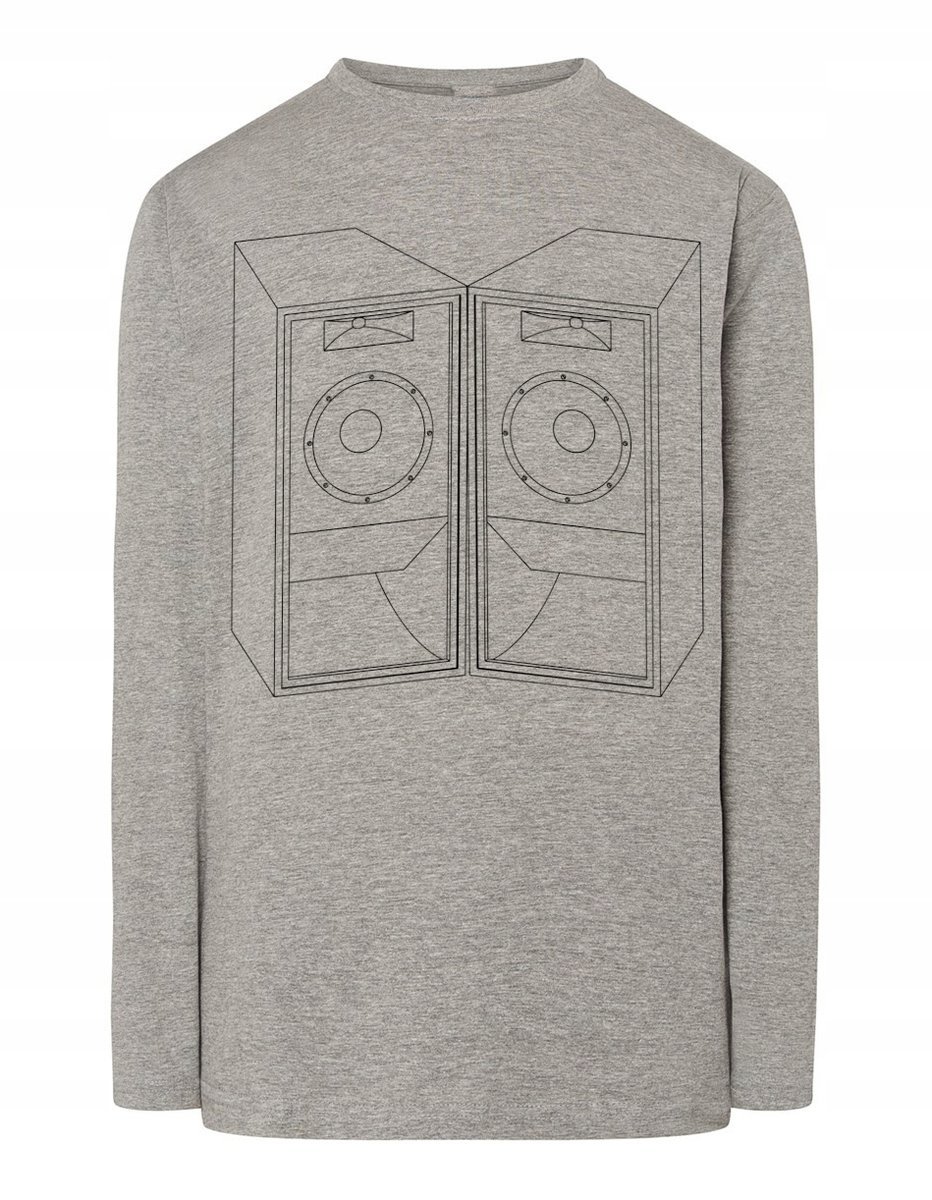 Longsleeve męski nadruk Kolumny Głośniki r.S