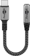 Adaptery i przejściówki - Adapter USB Goobay Adapter USB-C™ do gniazda jack, 3,5 mm AUX - Długość kabla 0.15 m - miniaturka - grafika 1