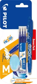 PILOT PIÓRO KULKOWE FRIXION BALL + 3 SZTUKI WKŁADÓW + 1 SZTUKA GUMKA NIEBIESKI Zakupy dla domu i biura! PIBLRT-FR7-L - Artykuły biurowe - miniaturka - grafika 1