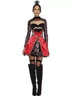 Sukienki - Fever Fever, Damski kostium królowej serca, sukienka z halką i mini koroną, rozmiar: M, 43479 43479M - miniaturka - grafika 1