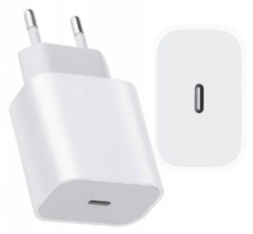 Szybka Ładowarka Sieciowa Kostka 20W Typ C Usb-c Do Iphone 14 15 16 Pro Max