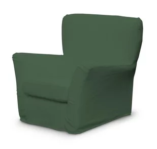 Dekoria Pokrowiec na fotel Tomelilla z zakładkami Forest Green zielony) 78 x 60 x 88 cm Cotton Panama 649-702-06 - Pokrowce na meble - miniaturka - grafika 1