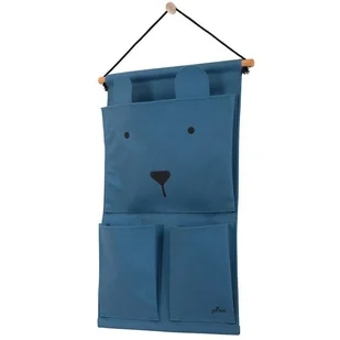 Jollein organizer przybornik do łóżeczka ANIMAL CLUB Steel Blue L - Organizery na łóżeczko - miniaturka - grafika 1