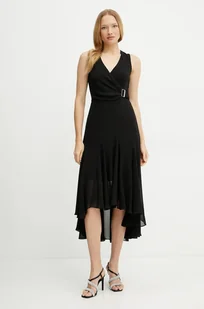 Morgan sukienka REEL kolor czarny midi rozkloszowana REEL - Sukienki - miniaturka - grafika 1