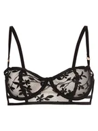 Biustonosze - Bluebella - Damski biustonosz z fiszbinami  Dana, czarny - miniaturka - grafika 1