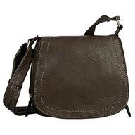 Torebki damskie - Gabor Damska torba Kara Flap Bag M no Zip, ciemnoszarobrązowy. - miniaturka - grafika 1