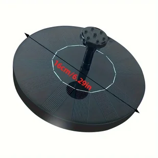 TEMU Fontanna solarna do użytku na zewnątrz na patio w lecie, z sześcioma dyszami, bez baterii, odpowiednia do poideł dla ptaków, basenów, stawów i - Inne - miniaturka - grafika 1