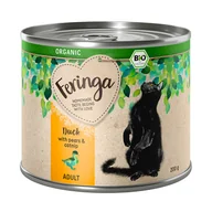 Mokra karma dla kotów - Feringa Bio Menü Adult, 6 x 200 g - Kaczka z gruszką i kocimiętką - miniaturka - grafika 1