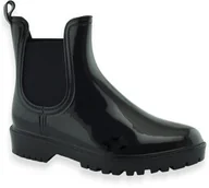 Buty dla dziewczynek - Kalosze młodzieżowe Wojtyłko 2209C Czarne - miniaturka - grafika 1