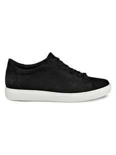 Ecco Skórzane sneakersy "Classic" w kolorze czarnym - Trampki damskie - miniaturka - grafika 1