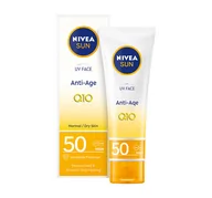 Kremy do twarzy z filtrem - Nivea Sun przeciwzmarszczkowy krem do opalania SPF 50 50 ml - miniaturka - grafika 1