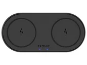 Stacje dokujące do telefonów - TRONIC Podkładka ładująca Qi Dual, 20 W (Czarny) 4055334392174 - miniaturka - grafika 1