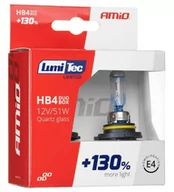 Żarówki samochodowe - AMiO Zestaw żarówek halogenowych HB4 12V 51W LumiTec Limited +130% Duo Box AMI-02104 - miniaturka - grafika 1