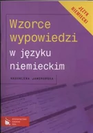 Pozostałe języki obce - Wydawnictwo Szkolne PWN Wzorce wypowiedzi w języku niemieckim - Magdalena Jaworowska - miniaturka - grafika 1