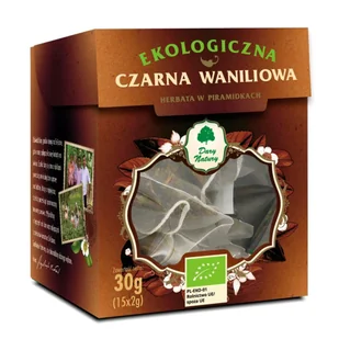 Dary Natury Mirosław Angielczyk, Koryciny 73,17-31 Herbata czarna WANILIOWA piramidki BIO (15 x 2 g) 000-8652-8663C - Herbata - miniaturka - grafika 1