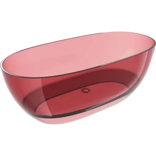 Mexen Pure eozyna wanna wolnostojąca transparentna 170 x 80 cm, korek chrom - 58071708003 - Wanny - miniaturka - grafika 1