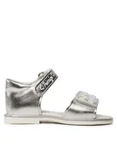 Buty dla dziewczynek - Primigi Sandały 3912011 M Srebrny - miniaturka - grafika 1