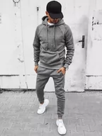 Dresy męskie - Dres męski ciemnoszary Dstreet AX0624-XXL - miniaturka - grafika 1