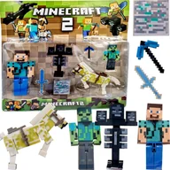 Figurki dla dzieci - WKS, MINECRAFT Duży Zestaw Figurek + Akcesoria - miniaturka - grafika 1