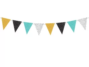 Party Deco Baner flagi Dinozaury - 130 cm - 1 szt. FLG6 - Dekoracje sali - miniaturka - grafika 1