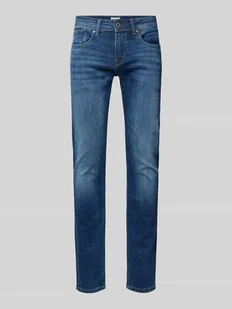 Jeansy o kroju slim fit z 5 kieszeniami - Spodnie męskie - miniaturka - grafika 1