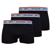 Majtki męskie - Bielizna męska Reebok C82663PKA OVETT TRUNK Czarna - miniaturka - grafika 1
