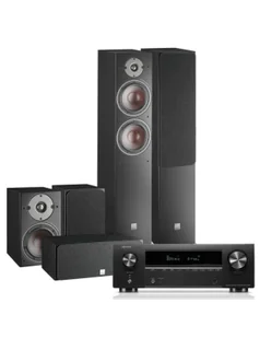 Kino domowe Zestaw kina domowego: Denon AVR-X1700H + Dali Oberon 7/1/VOKAL, Kolor: Walnut - Kino domowe - miniaturka - grafika 1