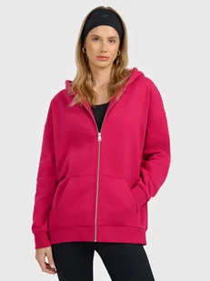 4F Bluza dresowa rozpinana z kapturem damska - różowa XS - Bluzy damskie 4F Bluza dresowa rozpinana z kapturem damska - różowa XS - Bluzy damskie - miniaturka - grafika 1