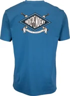 Koszulki męskie - t-shirt męski INDEPENDENT TURN AND BURN TEE Vintage Royal - miniaturka - grafika 1
