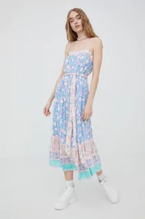 Sukienki - Billabong sukienka x Hippie maxi rozkloszowana - grafika 1