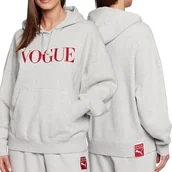 Bluzy damskie - Puma x Vogue bluza damska szara oversize 536691 04 S - miniaturka - grafika 1