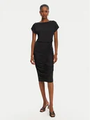 Sukienki - Patrizia Pepe Sukienka codzienna 2A2871/J294-K103 Czarny Regular Fit - miniaturka - grafika 1