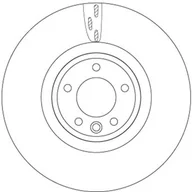 Tarcze hamulcowe - Tarcza hamulcowa TRW DF6957S - miniaturka - grafika 1