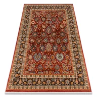 Dywany - Dywan KESHAN Frędzle, Ornament, ramka orientalny 7573/53577 bordo / granat wielokolorowy 300x380 cm - miniaturka - grafika 1