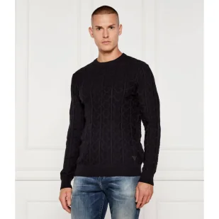 GUESS Sweter HERON Regular Fit - Swetry męskie - miniaturka - grafika 1