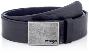 Wrangler Plate Klamra Pasek Męski, czarny, 110 - Paski - miniaturka - grafika 1
