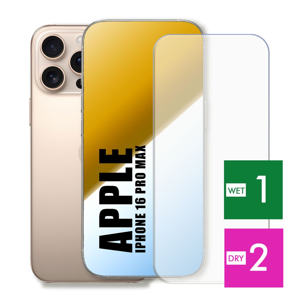 WZMOCNIONE SZKŁO DO APPLE IPHONE 16 PRO MAX SZYBKA HARTOWANE 9H JAKOŚĆ