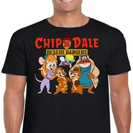 Koszulki męskie - KOSZULKA CHIP I DALE RR BRYGADA M CZARNA 3301 - miniaturka - grafika 1