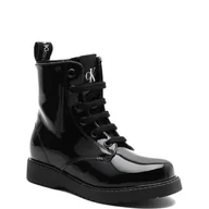 Buty dla dziewczynek - CALVIN KLEIN JEANS Botki | z dodatkiem skóry - miniaturka - grafika 1