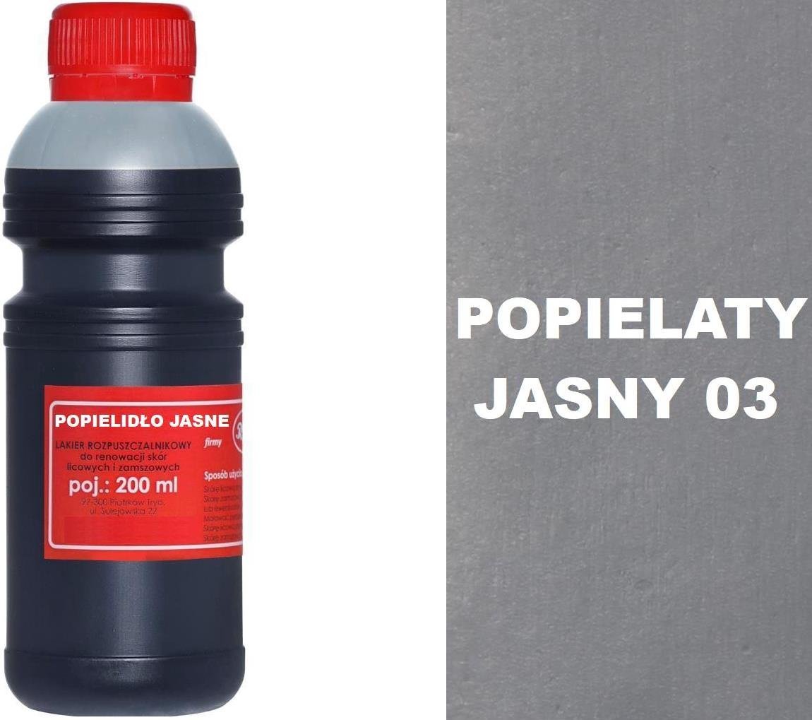 G13-11 POPIELIDŁO JASNE Renoskór UNIWERSALNA FARBA do Skóry Zamszu i Nubuku