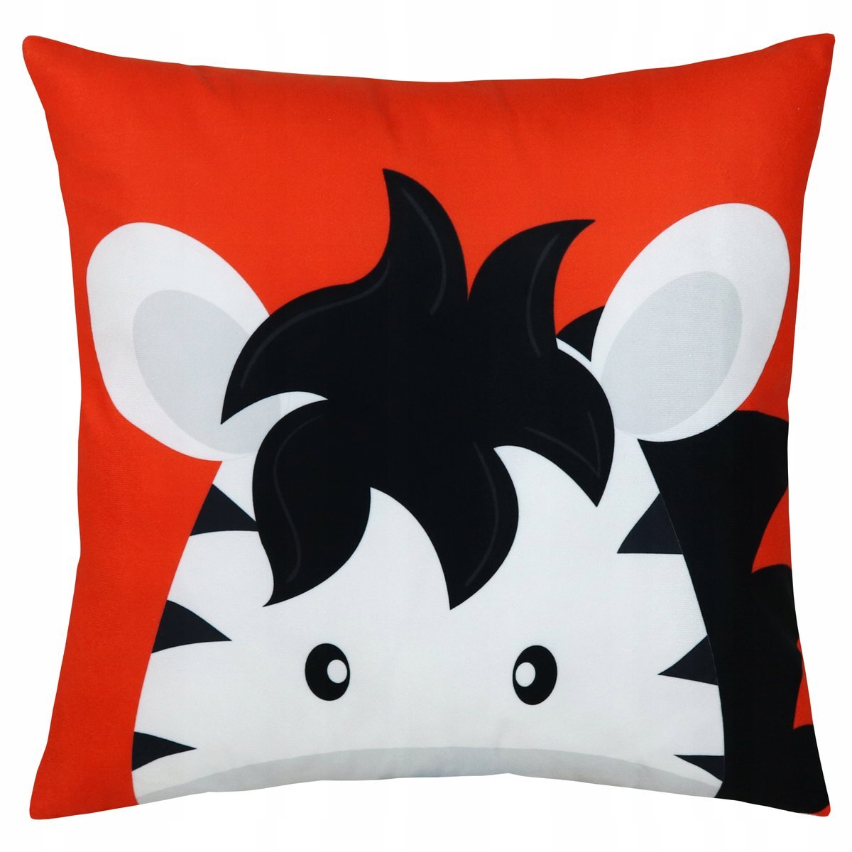 POSZEWKA NA PODUSZKĘ SAFARI 40x40 VELVET ZEBRA DO POKOJU DZIECIĘCEGO MIĘKKA